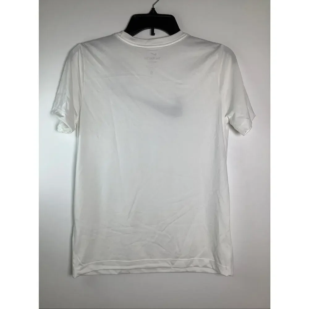 Nike Kids LG White Legend Dri-Fit Swoosh Short Sleeve Athleisure T Shirt A20-2
